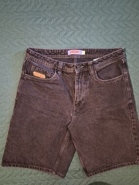 Empyre Men’s Black Washed Denim Shorts